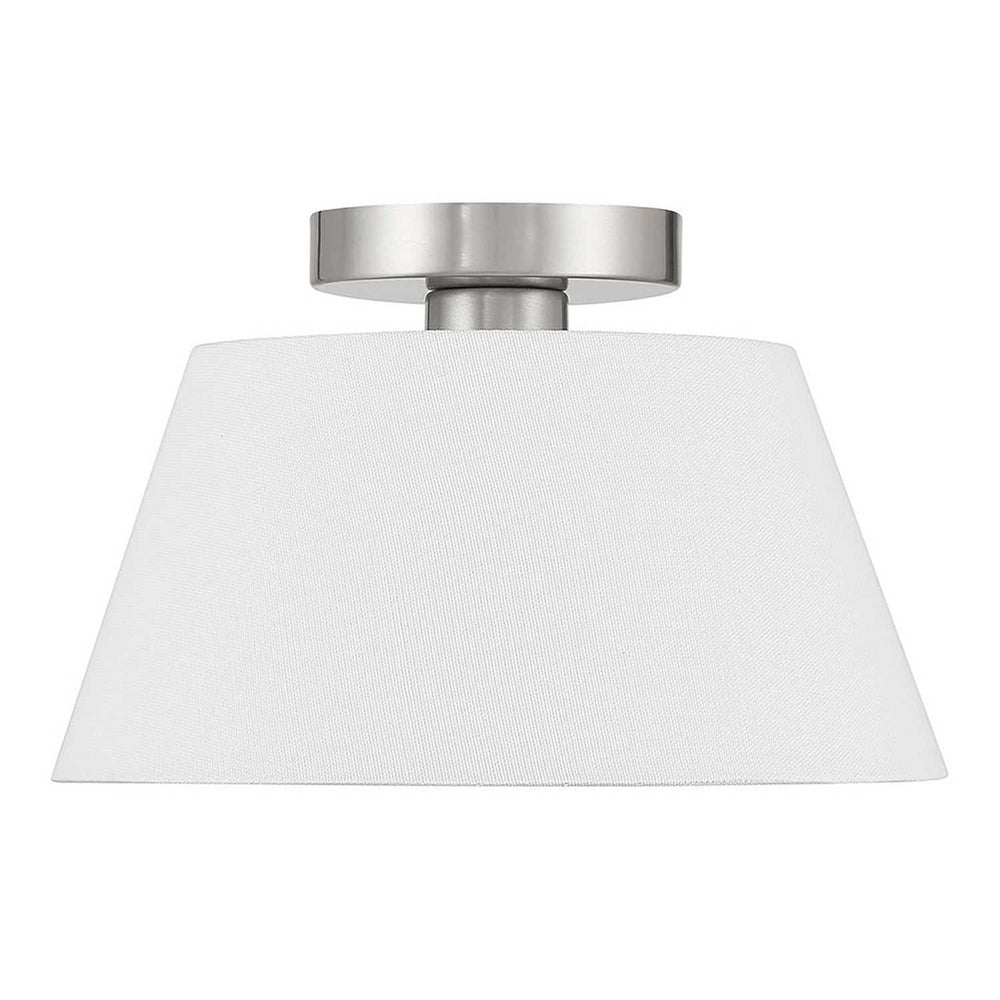 Meridian - M60077BN - Three Light Semi-Flush Mount - Brushed Nickel
