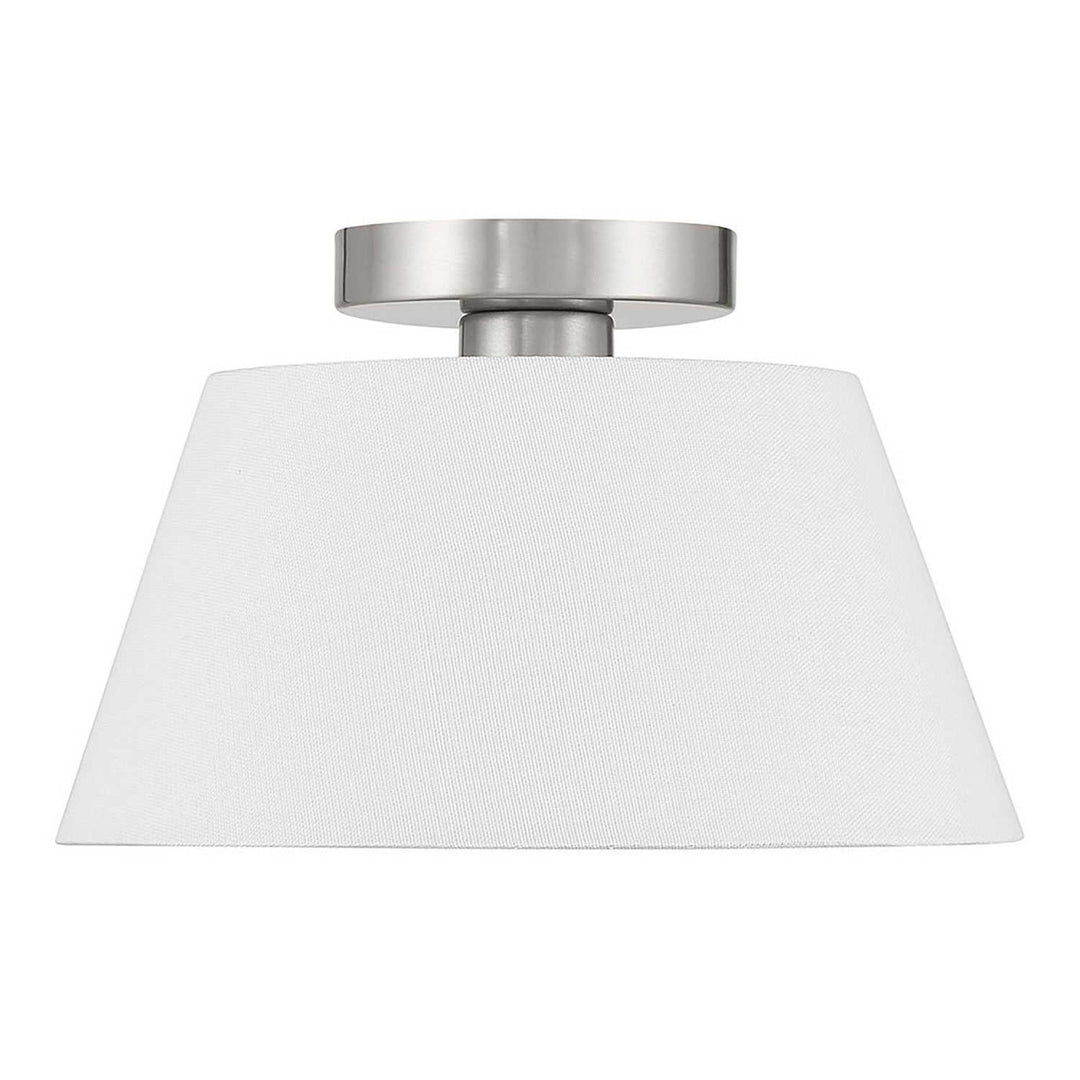 Meridian - M60077BN - One Light Semi-Flush Mount - Brushed Nickel