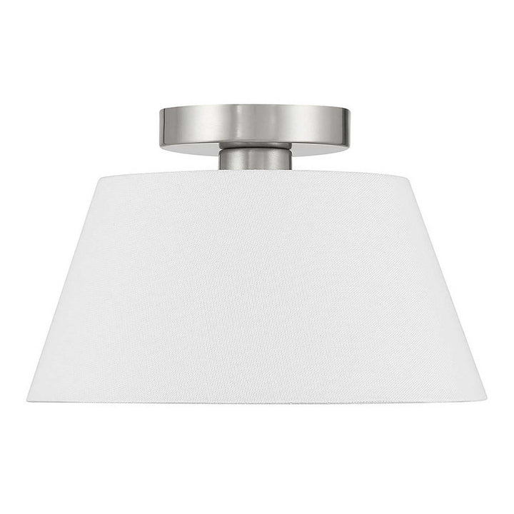 Meridian - M60077BN - One Light Semi-Flush Mount - Brushed Nickel