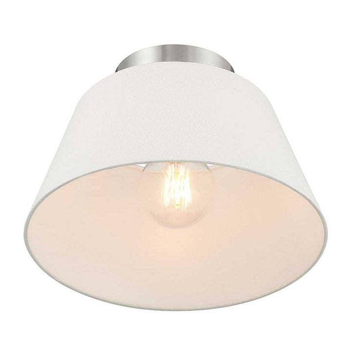 Meridian - M60077BN - One Light Semi-Flush Mount - Brushed Nickel