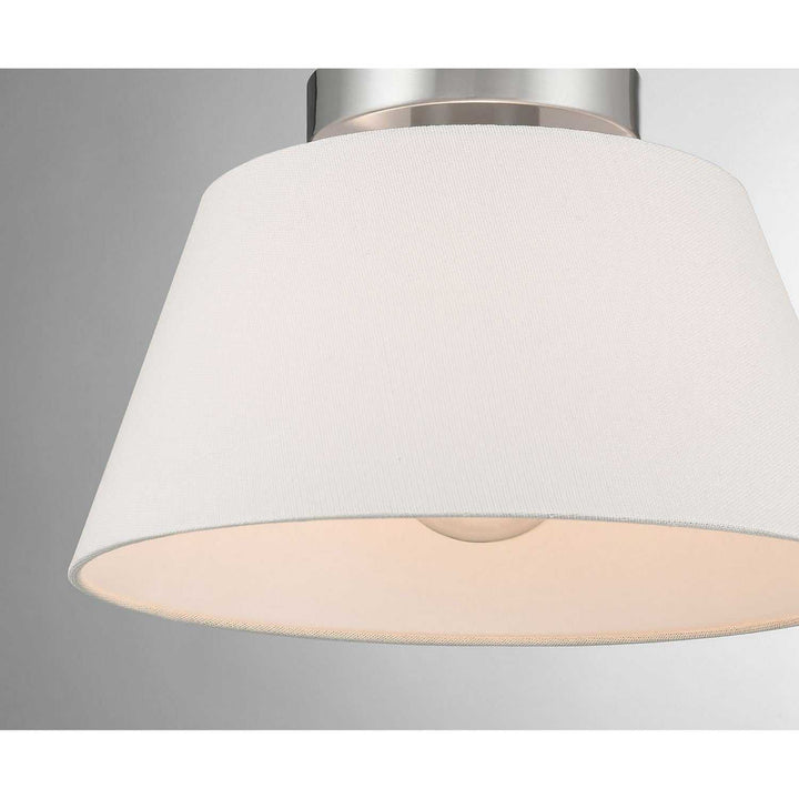 Meridian - M60077BN - One Light Semi-Flush Mount - Brushed Nickel