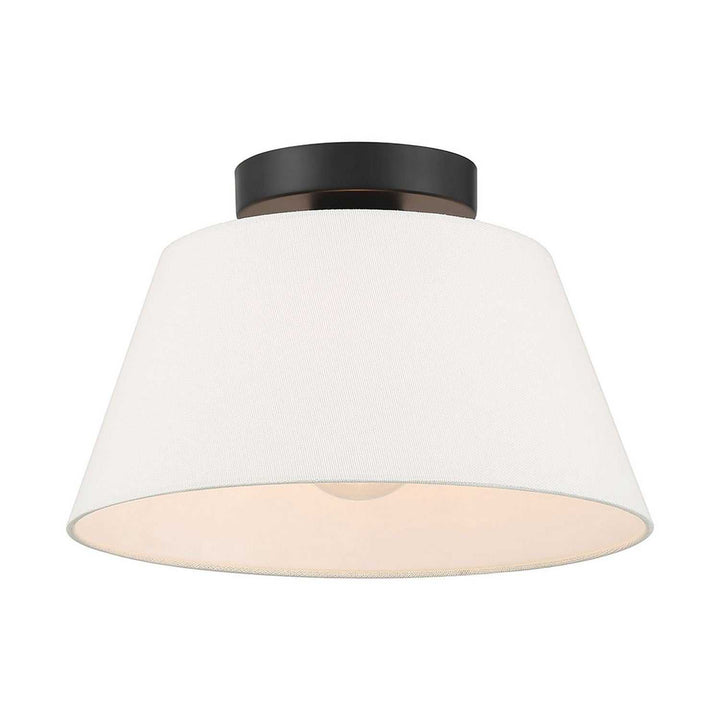 Meridian - M60077MBK - One Light Semi-Flush Mount - Matte Black