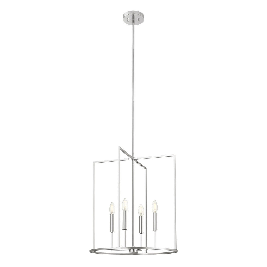 Meridian - M7044CH - Four Light Pendant - Chrome