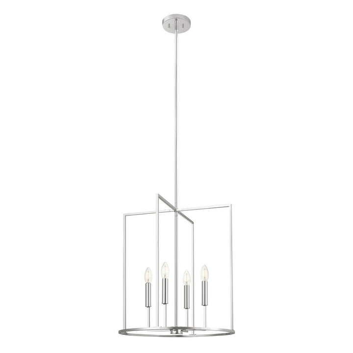 Meridian - M7044CH - Four Light Pendant - Chrome