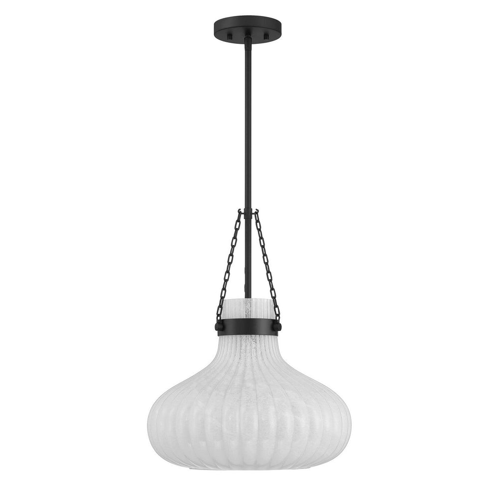 Meridian - M7046MBK - One Light Pendant - Matte Black