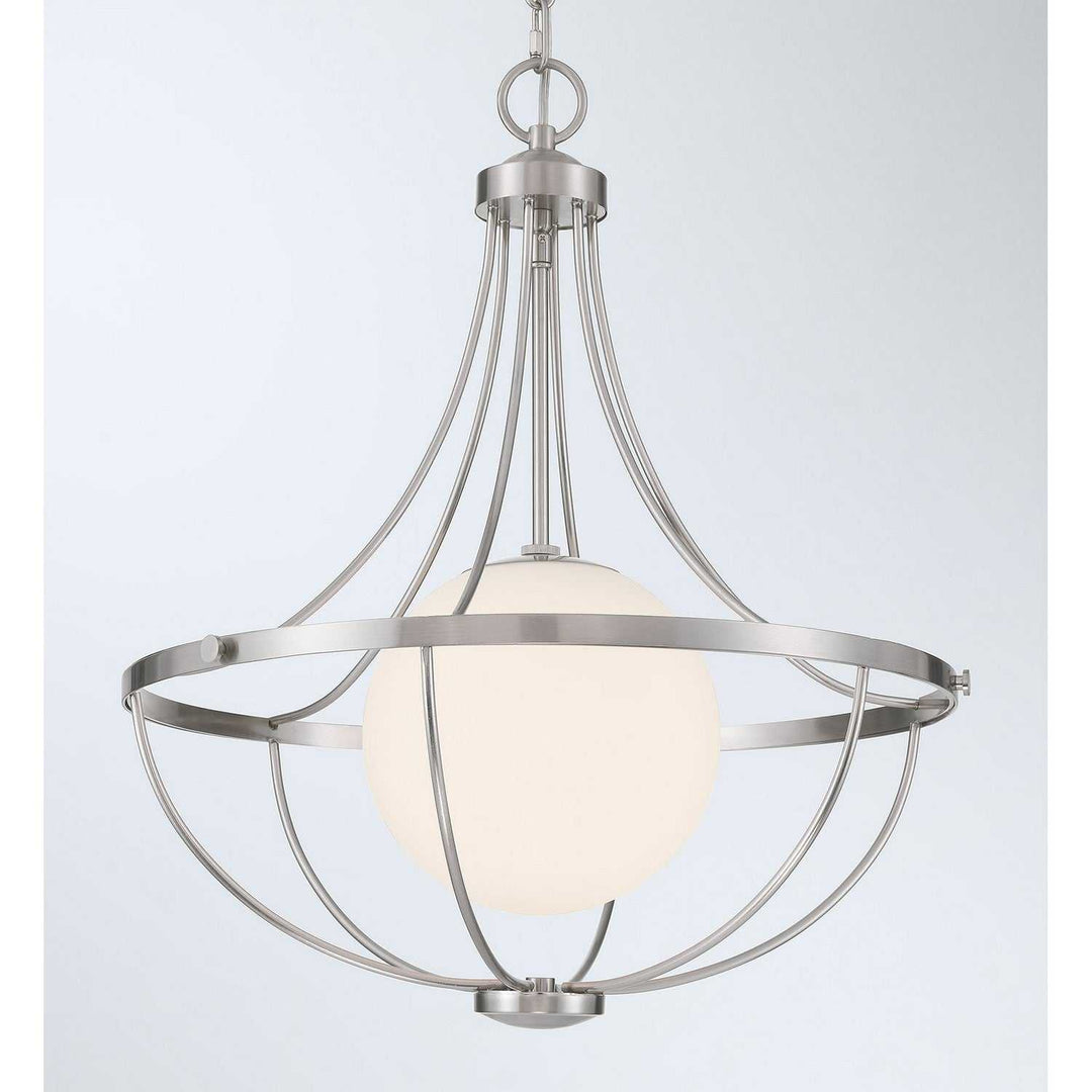 Meridian - M7047BN - One Light Pendant - Brushed Nickel