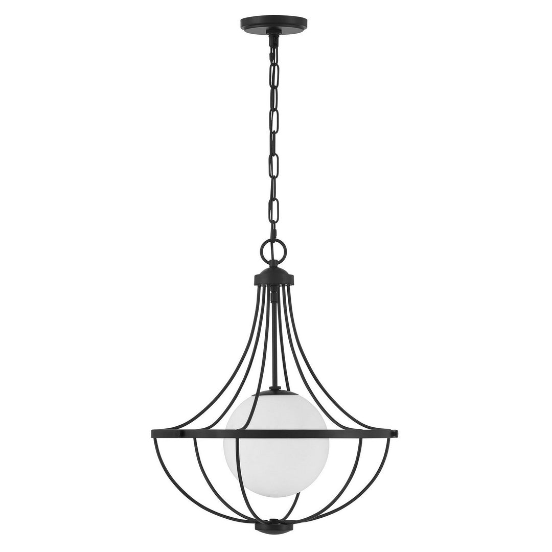 Meridian - M7047MBK - One Light Pendant - Matte Black