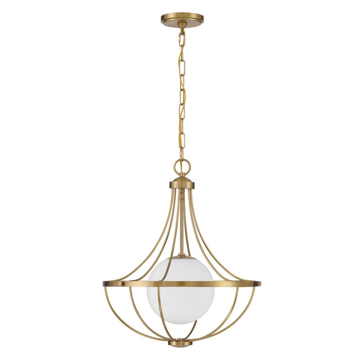 Meridian - M7047NB - One Light Pendant - Natural Brass