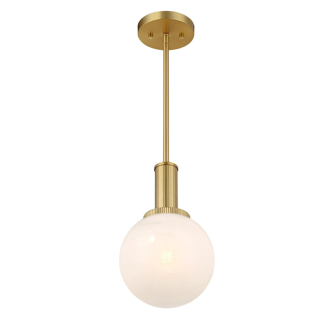 Meridian - M7050NB - One Light Pendant - Natural Brass
