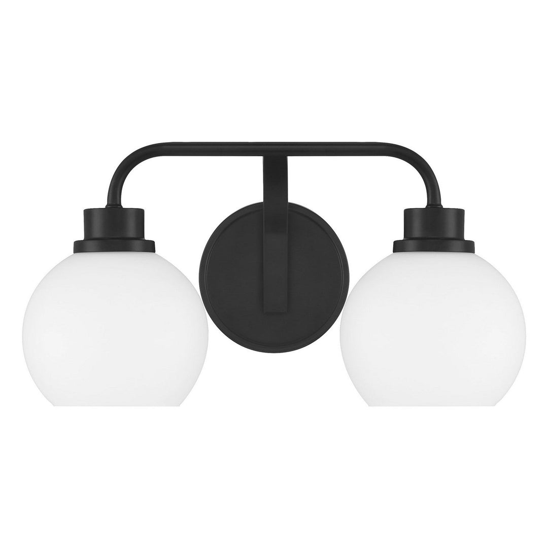 Meridian - M80080MBK - Two Light Bathroom Vanity - Matte Black