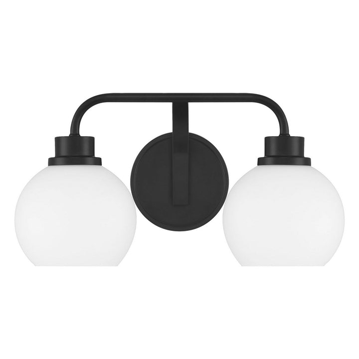 Meridian - M80080MBK - Two Light Bathroom Vanity - Matte Black