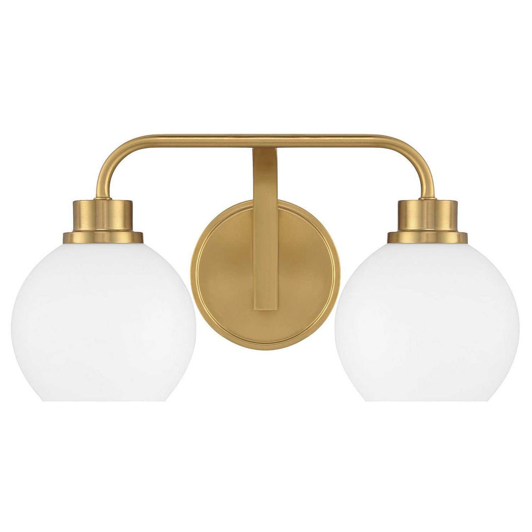 Meridian - M80080NB - Two Light Bathroom Vanity - Natural Brass