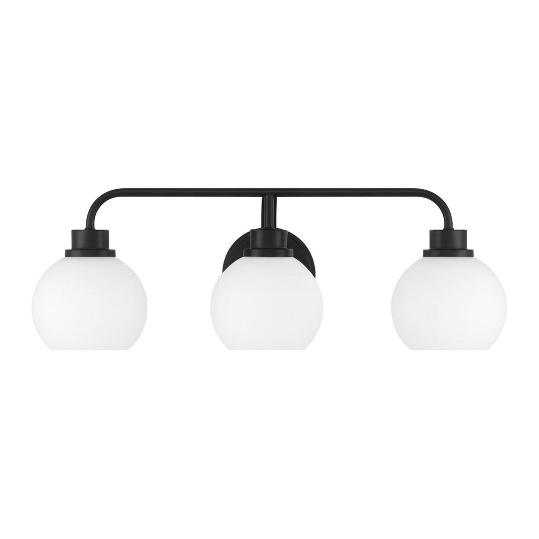 Meridian - M80081MBK - Three Light Bathroom Vanity - Matte Black