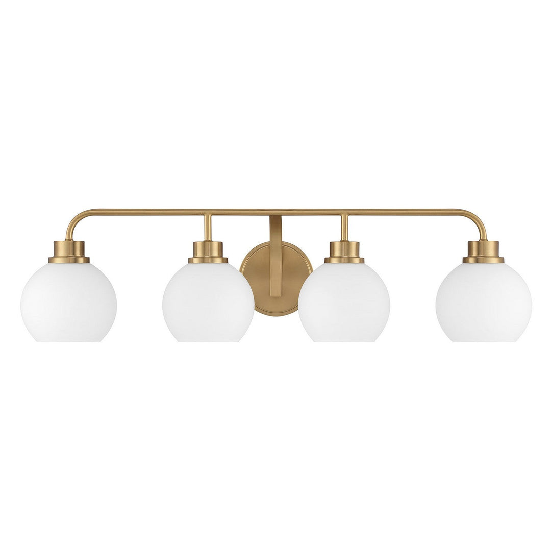 Meridian - M80082NB - Four Light Bathroom Vanity - Natural Brass