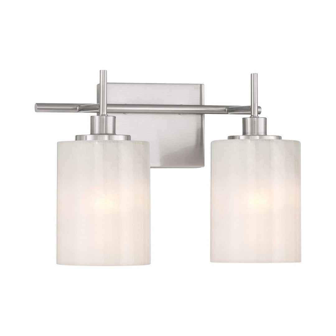 Meridian - M80083BN - Two Light Bathroom Vanity - Brushed Nickel