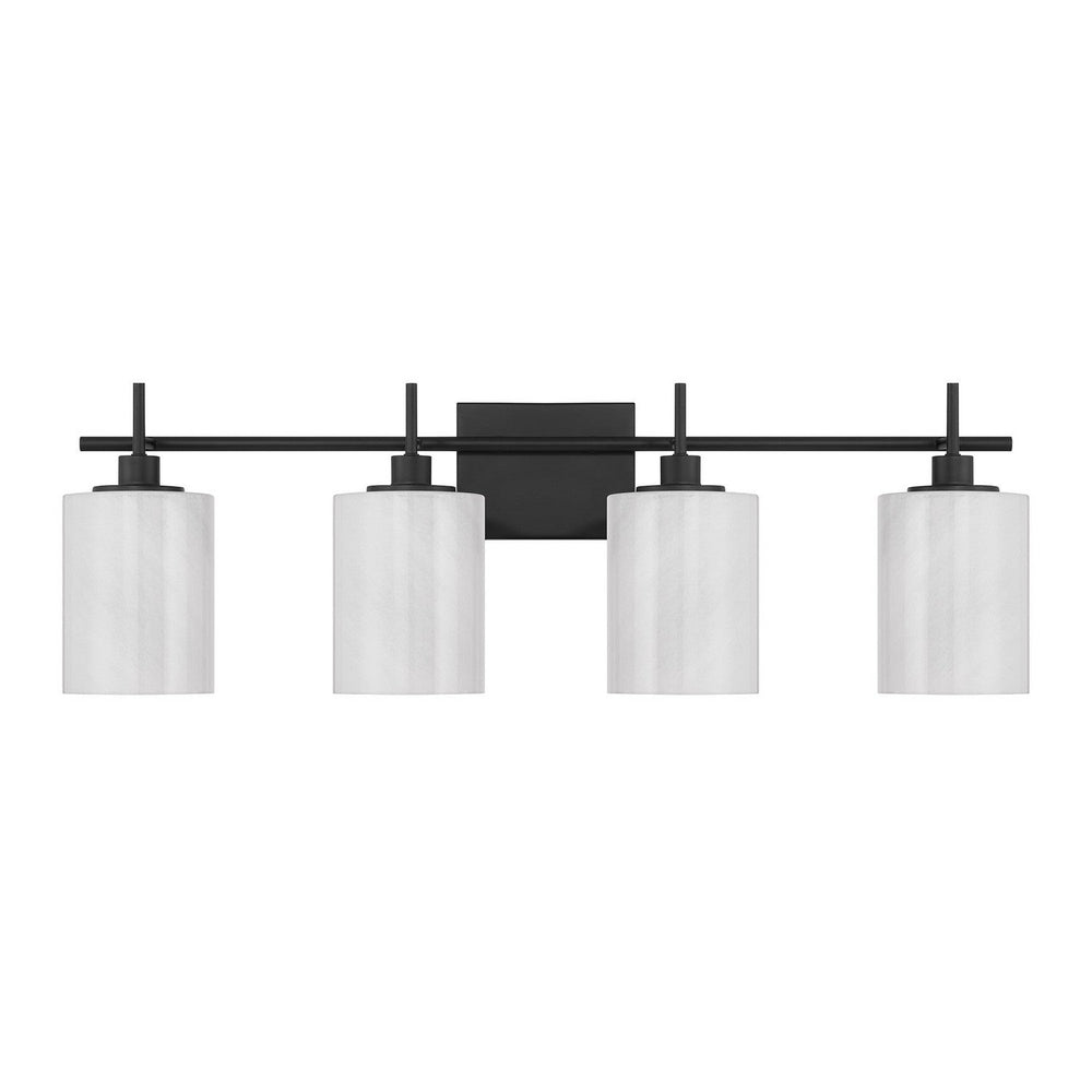 Meridian - M80085MBK - Four Light Bathroom Vanity - Matte Black