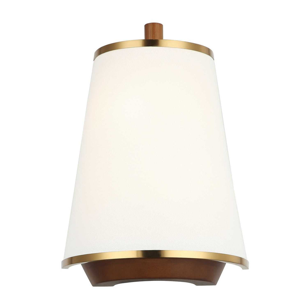 Desert Flyer Two Light Wall Sconce in Satin Brass/Medium Walnut Varaluz
