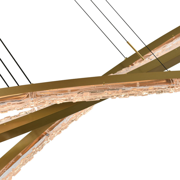 CWI Lighting Canada - 1710P50-3-624 - LED Chandelier - Saber - Brass