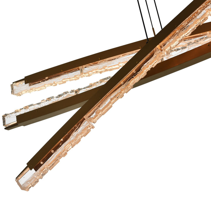 CWI Lighting Canada - 1710P70-3-624 - LED Chandelier - Saber - Brass