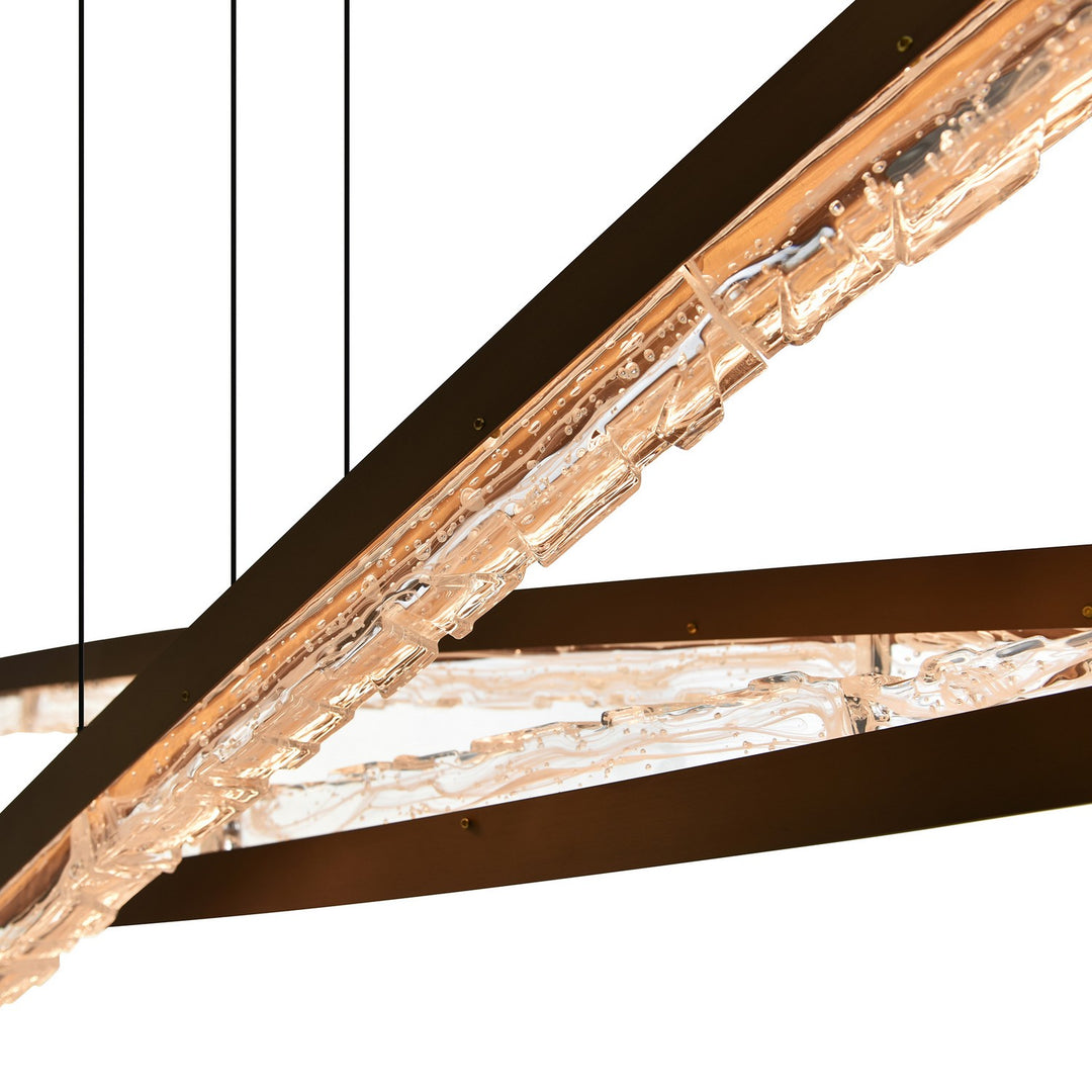 CWI Lighting Canada - 1710P70-3-624 - LED Chandelier - Saber - Brass