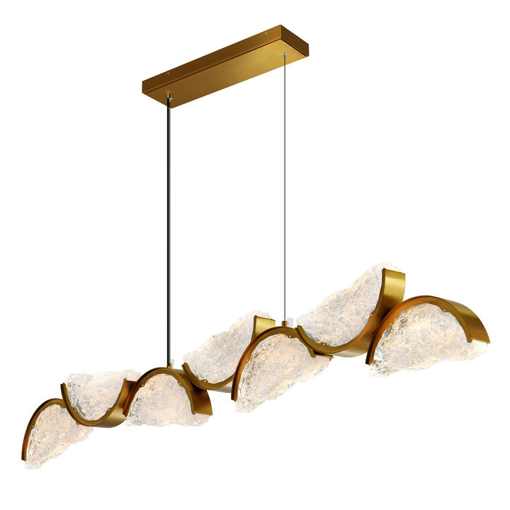 CWI Lighting Canada - 1715P54-7-624 - LED Chandelier - Moon - Brass