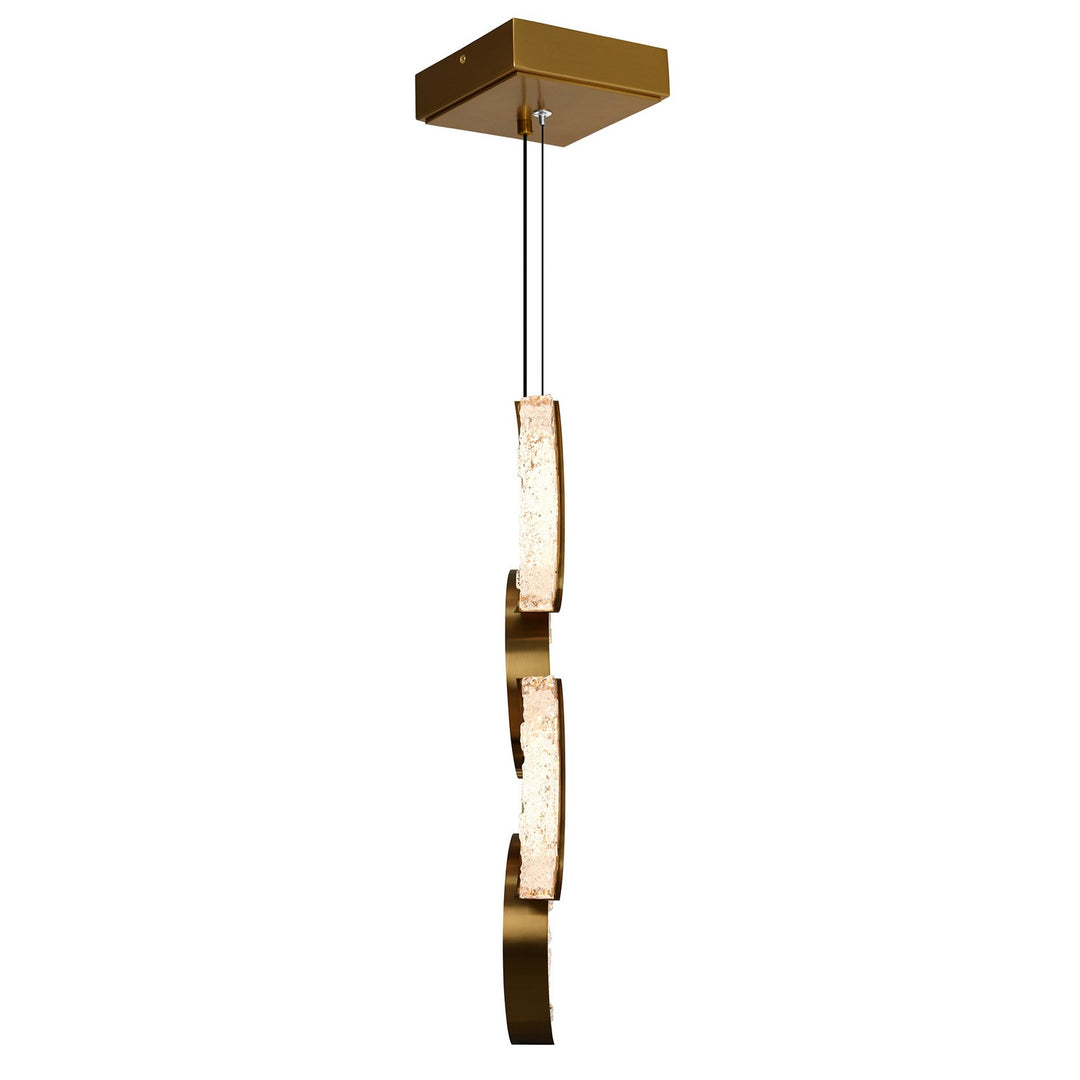 CWI Lighting Canada - 1715P8-4-624 - LED Mini Pendant - Moon - Brass