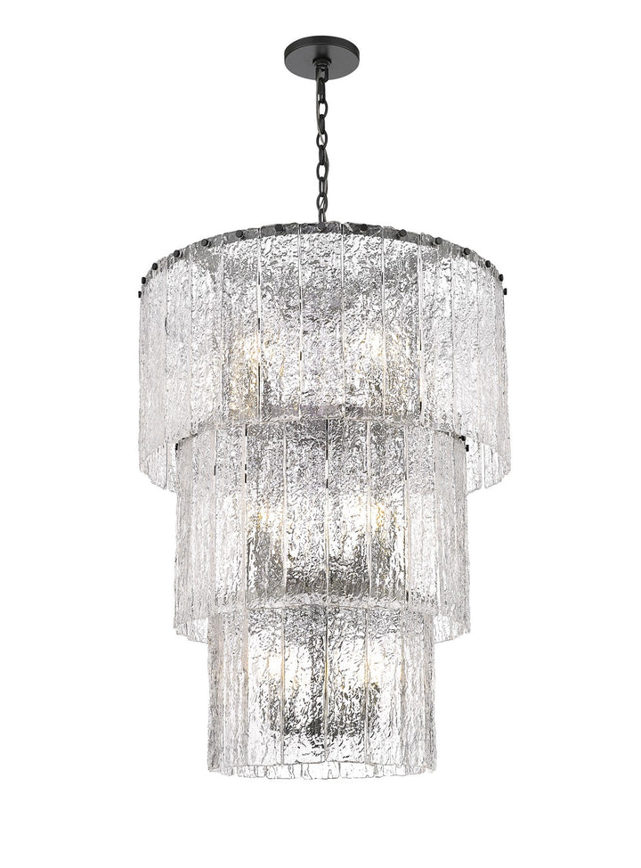 Z-Lite Canada - 1943-36MB - 12 Light Chandelier - Glacier - Matte Black