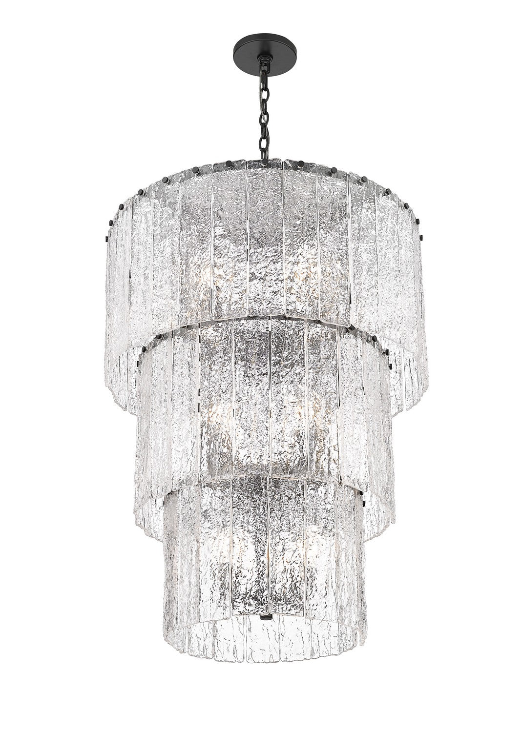 Z-Lite Canada - 1943-36MB - 12 Light Chandelier - Glacier - Matte Black