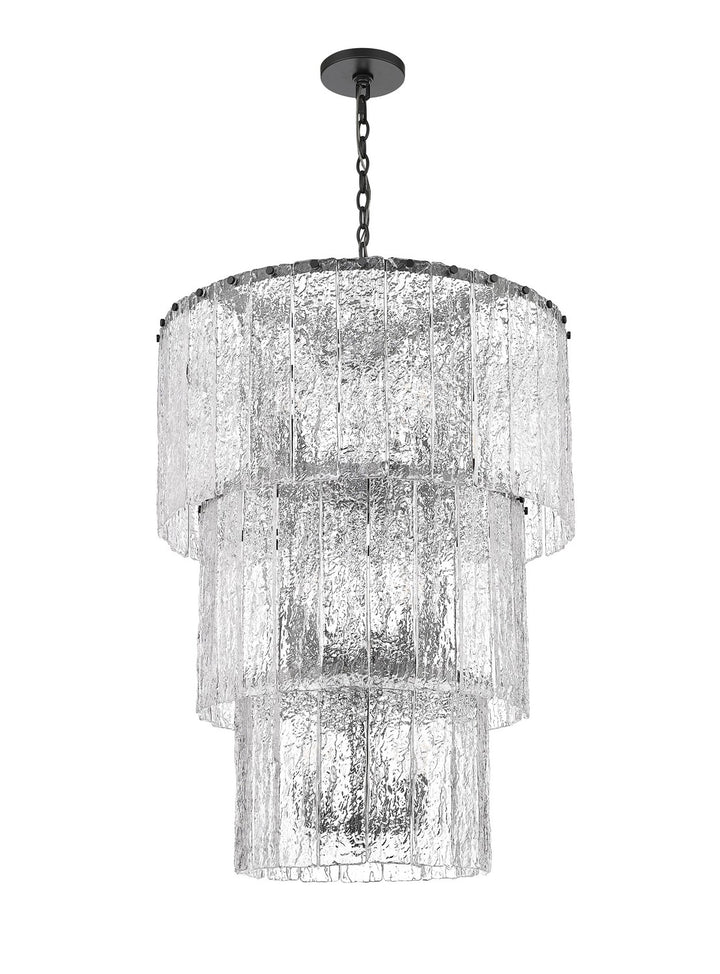 Z-Lite Canada - 1943-36MB - 12 Light Chandelier - Glacier - Matte Black