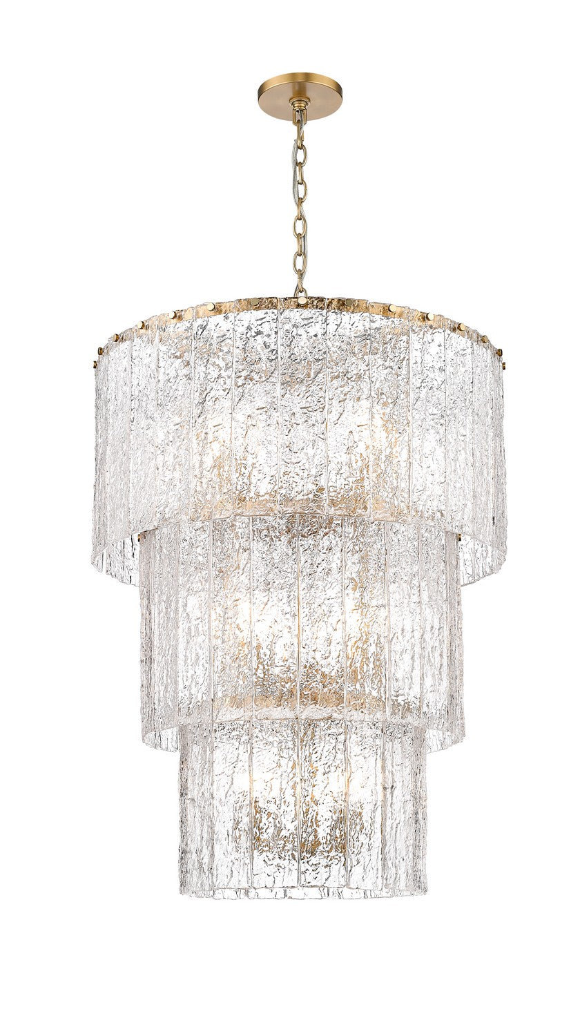 Z-Lite Canada - 1943-36MGLD - 12 Light Chandelier - Glacier - Modern Gold