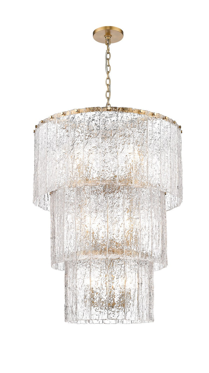 Z-Lite Canada - 1943-36MGLD - 12 Light Chandelier - Glacier - Modern Gold