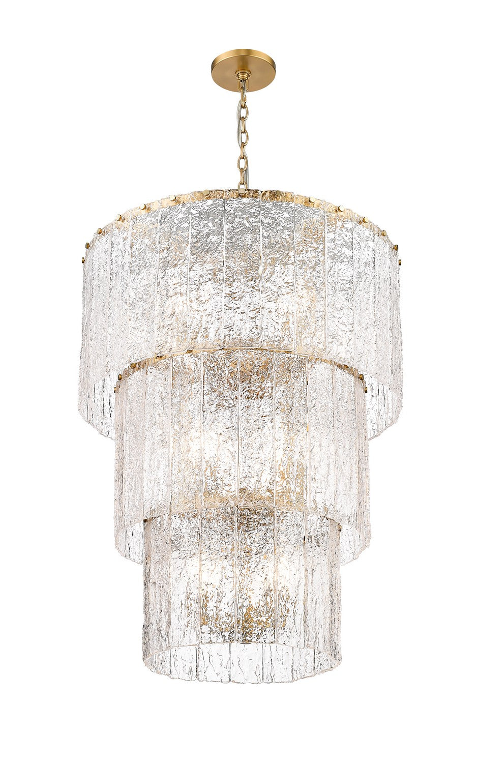 Z-Lite Canada - 1943-36MGLD - 12 Light Chandelier - Glacier - Modern Gold
