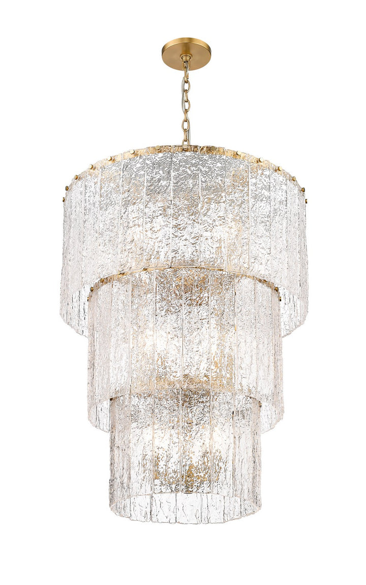 Z-Lite Canada - 1943-36MGLD - 12 Light Chandelier - Glacier - Modern Gold