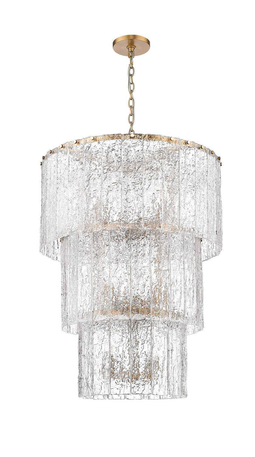 Z-Lite Canada - 1943-36MGLD - 12 Light Chandelier - Glacier - Modern Gold