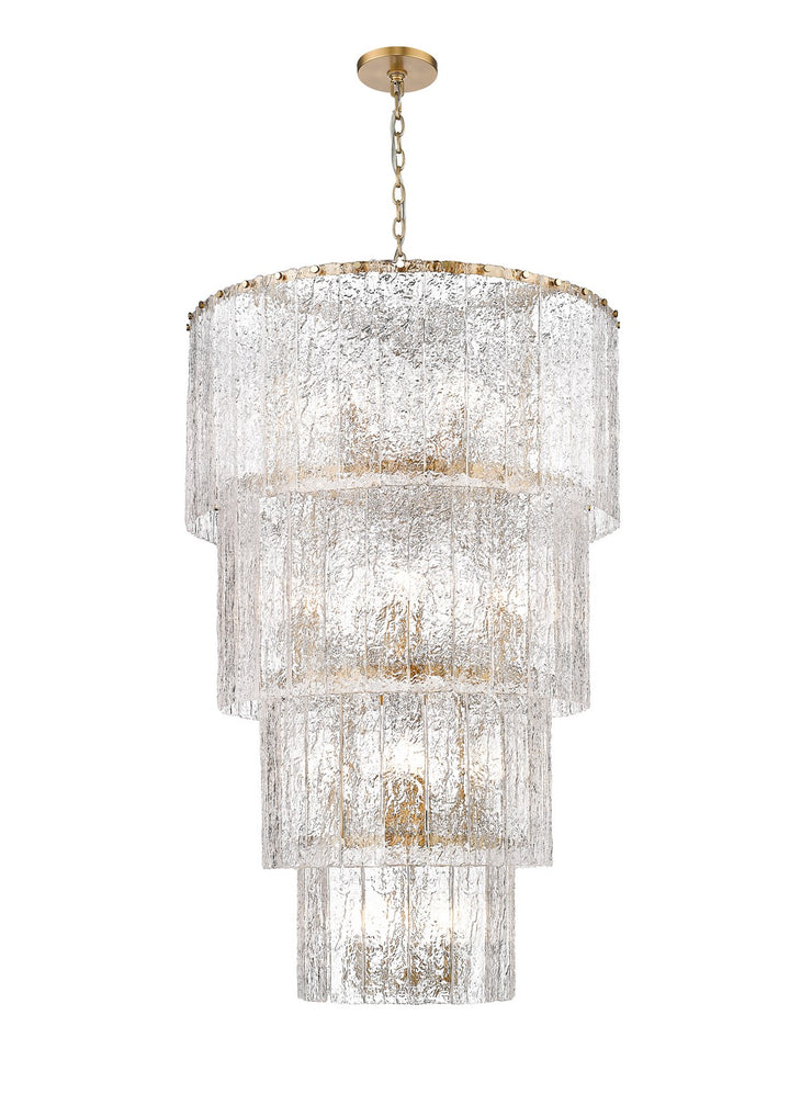 Z-Lite Canada - 1943-48MGLD - 18 Light Chandelier - Glacier - Modern Gold