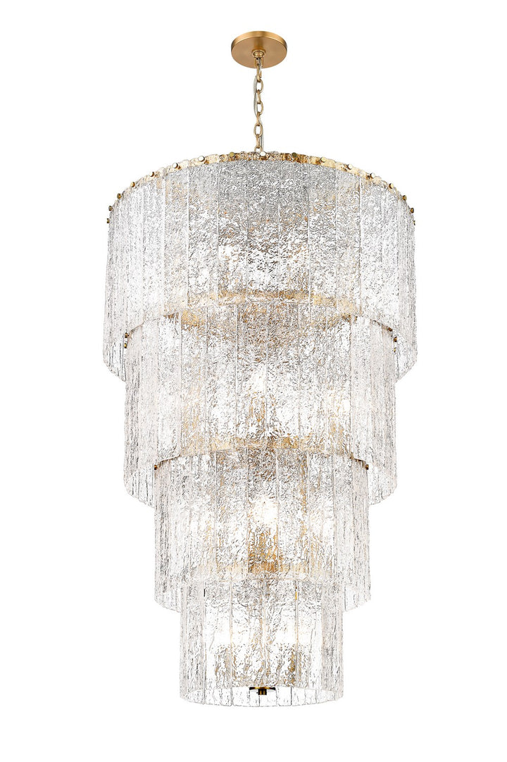 Z-Lite Canada - 1943-48MGLD - 18 Light Chandelier - Glacier - Modern Gold