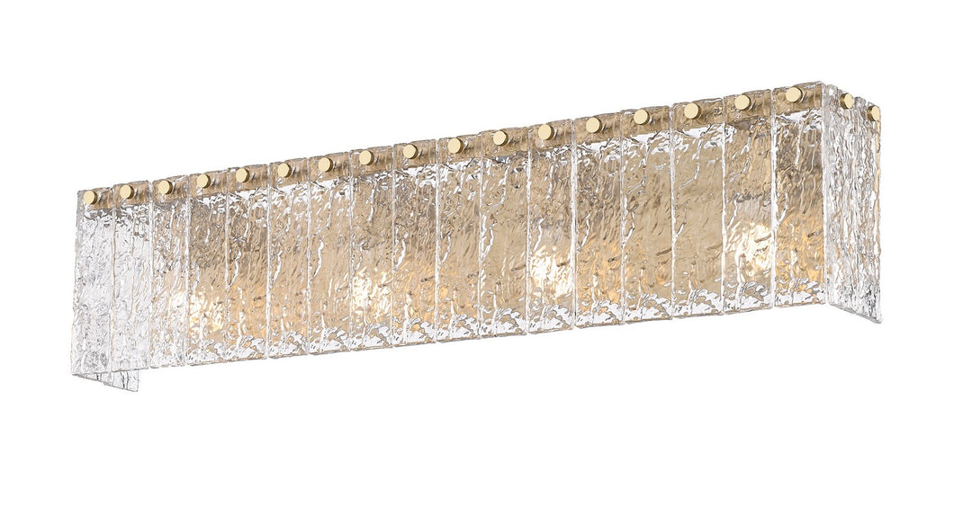 Z-Lite Canada - 1943-4V-MGLD - Four Light Vanity - Glacier - Modern Gold