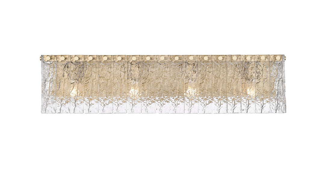 Z-Lite Canada - 1943-4V-MGLD - Four Light Vanity - Glacier - Modern Gold