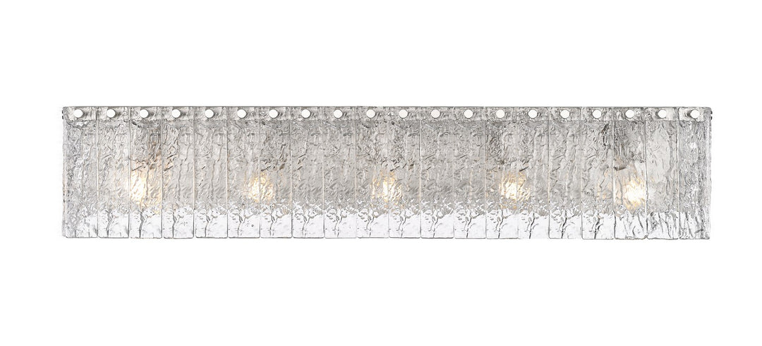 Z-Lite Canada - 1943-5V-BN - Five Light Vanity - Glacier - Brushed Nickel