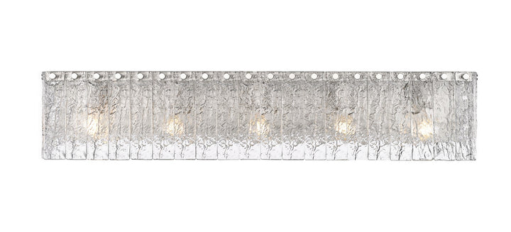 Z-Lite Canada - 1943-5V-BN - Five Light Vanity - Glacier - Brushed Nickel