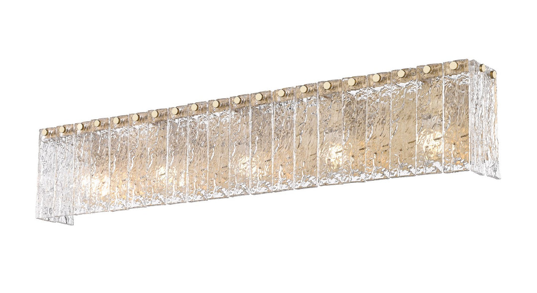 Z-Lite Canada - 1943-5V-MGLD - Five Light Vanity - Glacier - Modern Gold