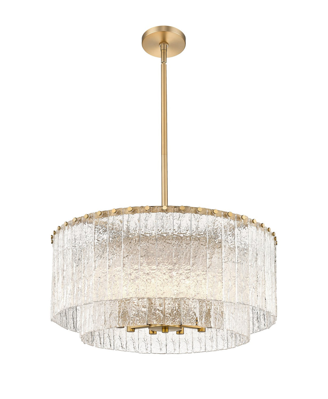 Z-Lite Canada - 1943P26-2-MGLD - Ten Light Pendant - Glacier - Modern Gold