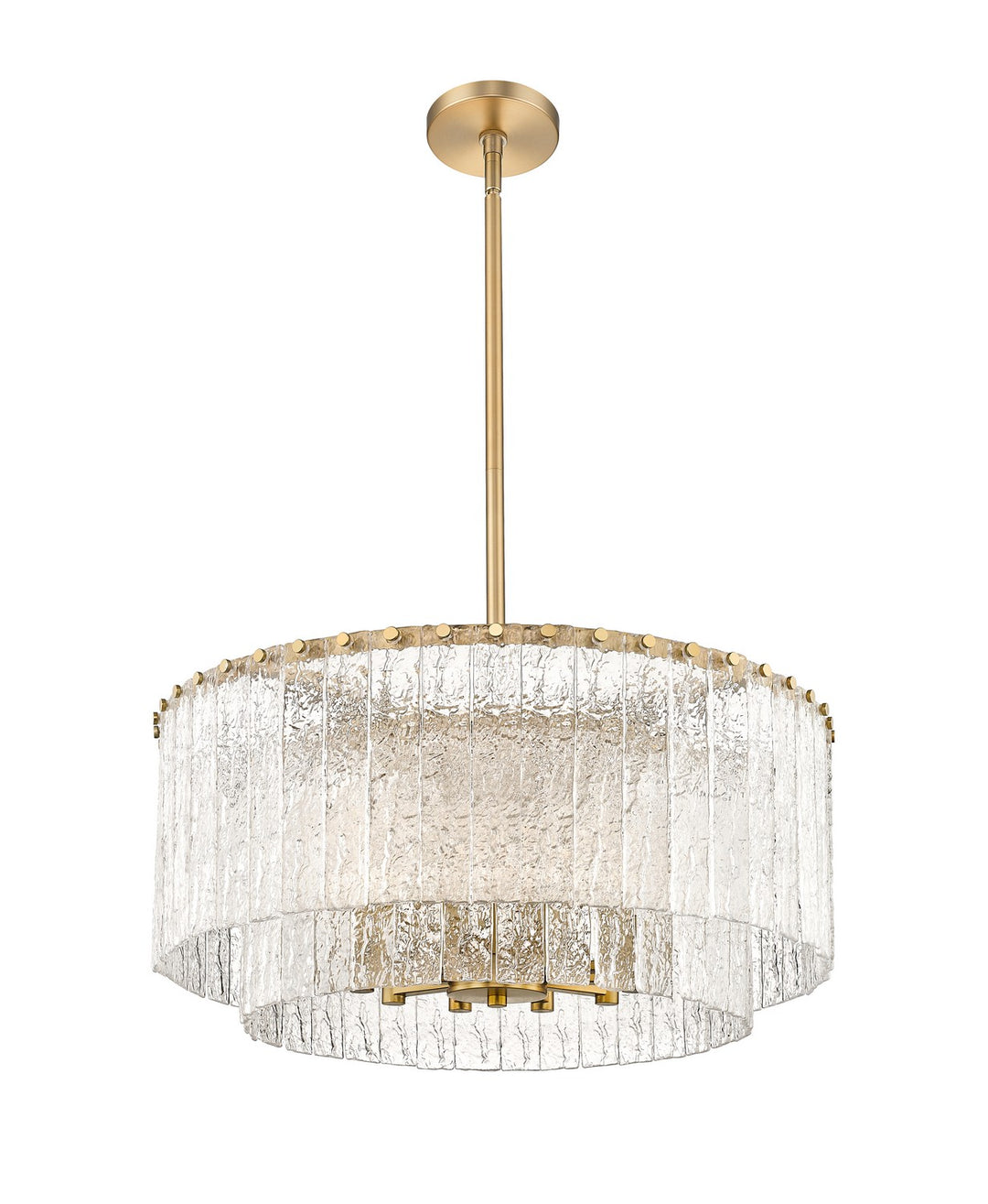 Z-Lite Canada - 1943P26-2-MGLD - Ten Light Pendant - Glacier - Modern Gold