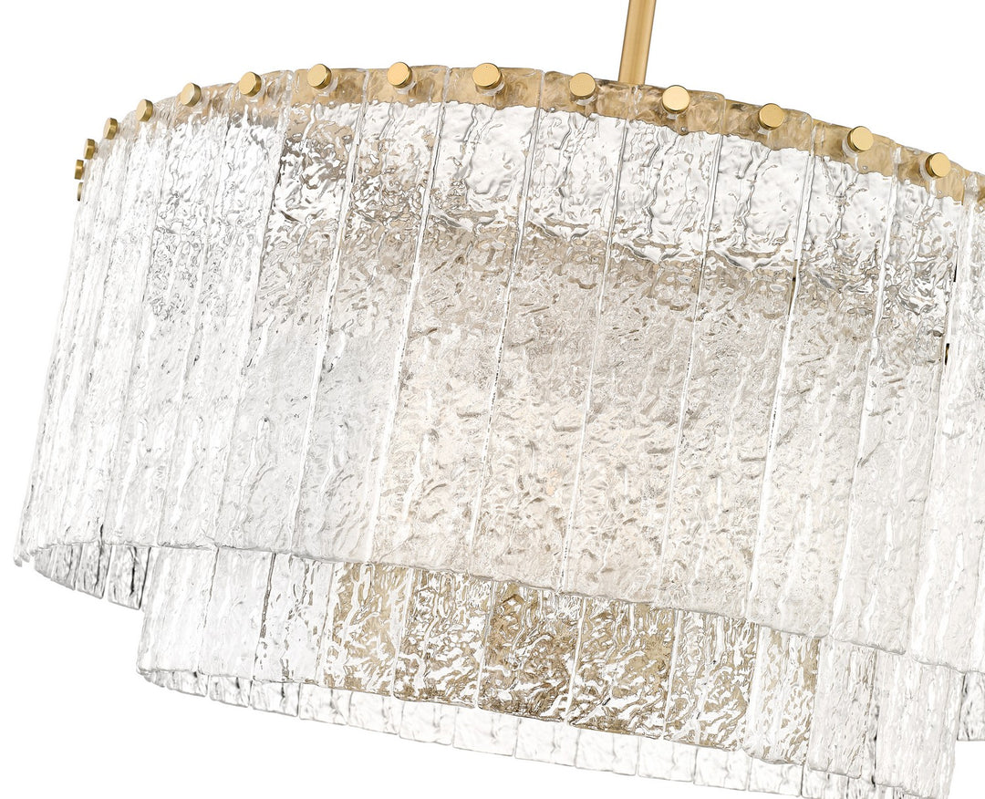 Z-Lite Canada - 1943P26-2-MGLD - Ten Light Pendant - Glacier - Modern Gold