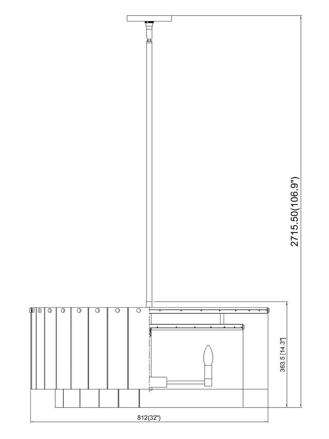 Z-Lite Canada - 1943P32-2-MB - 12 Light Pendant - Glacier - Matte Black