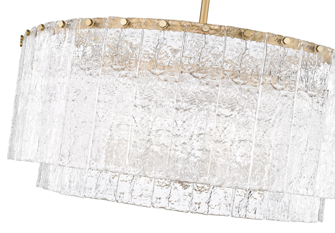 Z-Lite Canada - 1943P32-2-MGLD - 12 Light Pendant - Glacier - Modern Gold