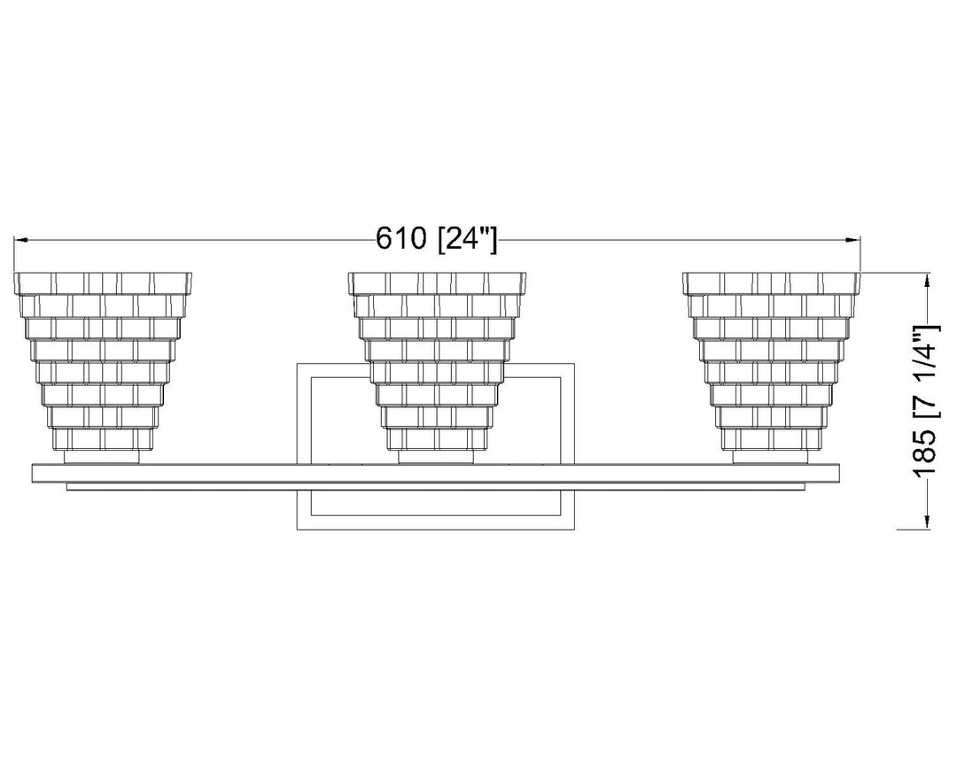 Z-Lite Canada - 7514-3V-CH - Three Light Vanity - Annalise - Chrome