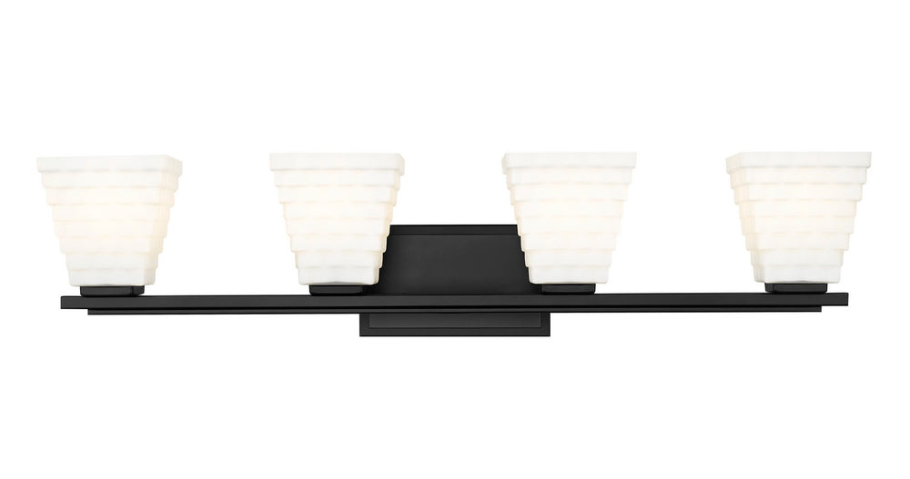 Z-Lite Canada - 7514-4V-MB - Four Light Vanity - Annalise - Matte Black