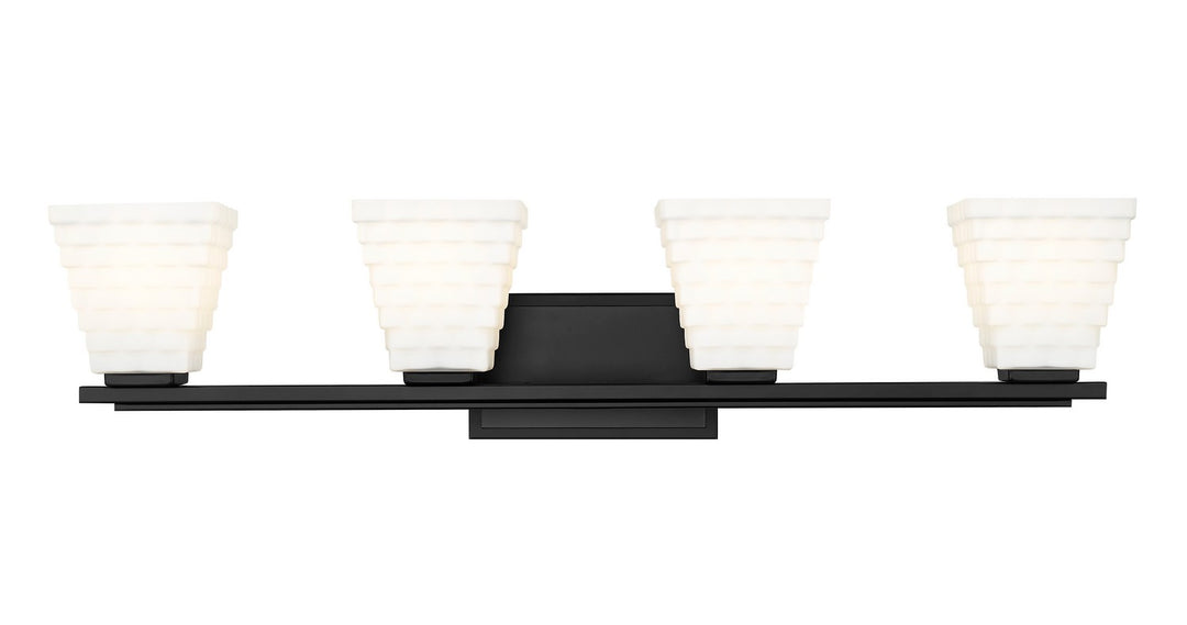 Z-Lite Canada - 7514-4V-MB - Four Light Vanity - Annalise - Matte Black