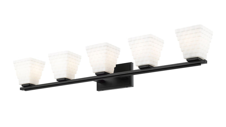Z-Lite Canada - 7514-5V-MB - Five Light Vanity - Annalise - Matte Black